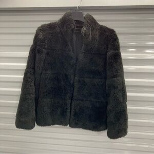 Zara Teddy Jacket - Dark Gray